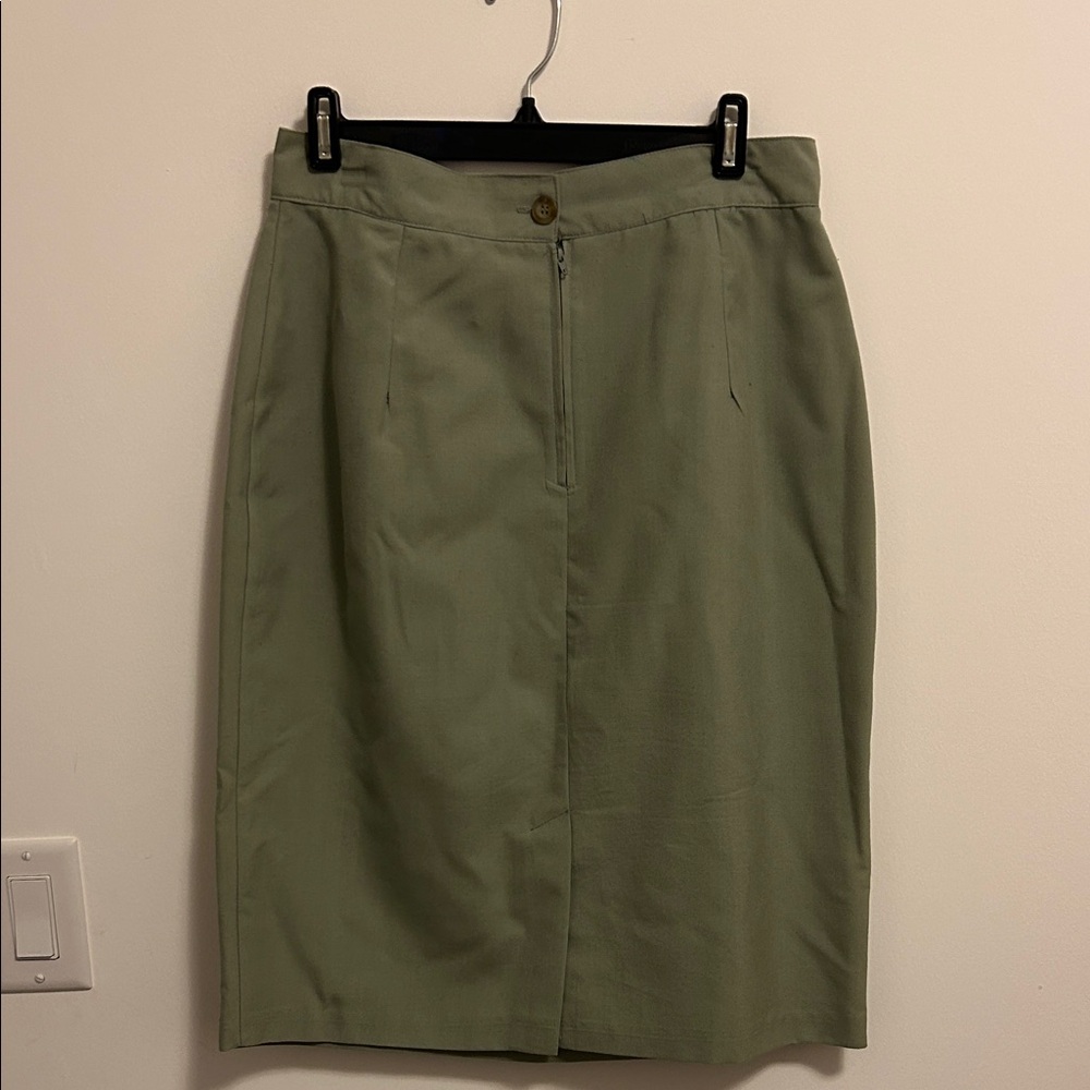 Stylish Olive Pencil Skirt